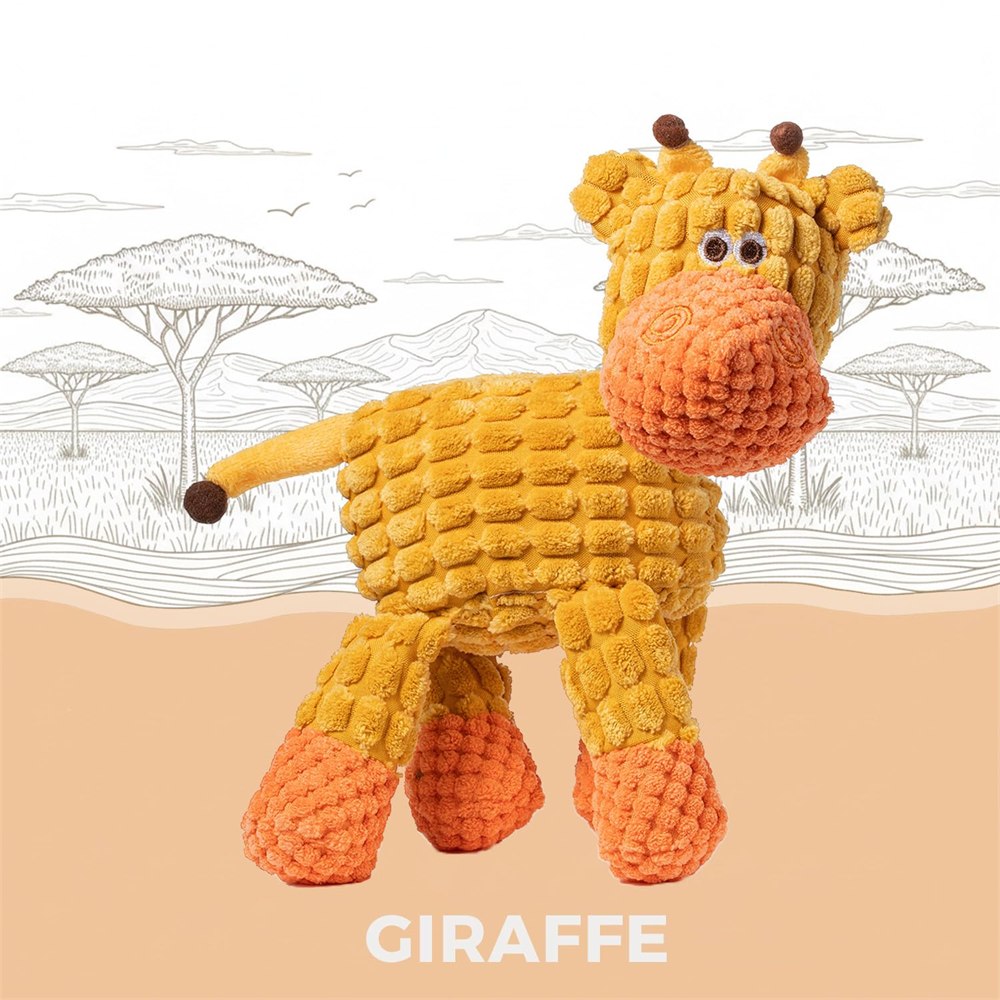 Squeak Squad giraffe plush toy