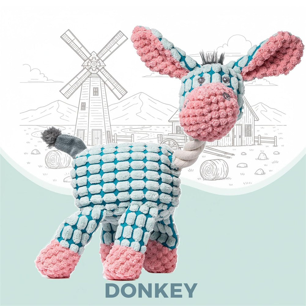 Squeak Squad donkey plush toy